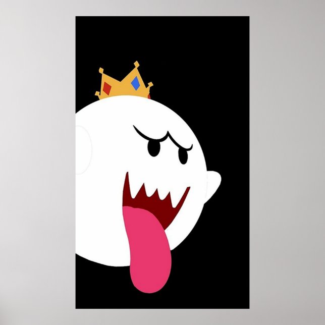 Förenklad utformning av kung Boo Poster (Framsidan)