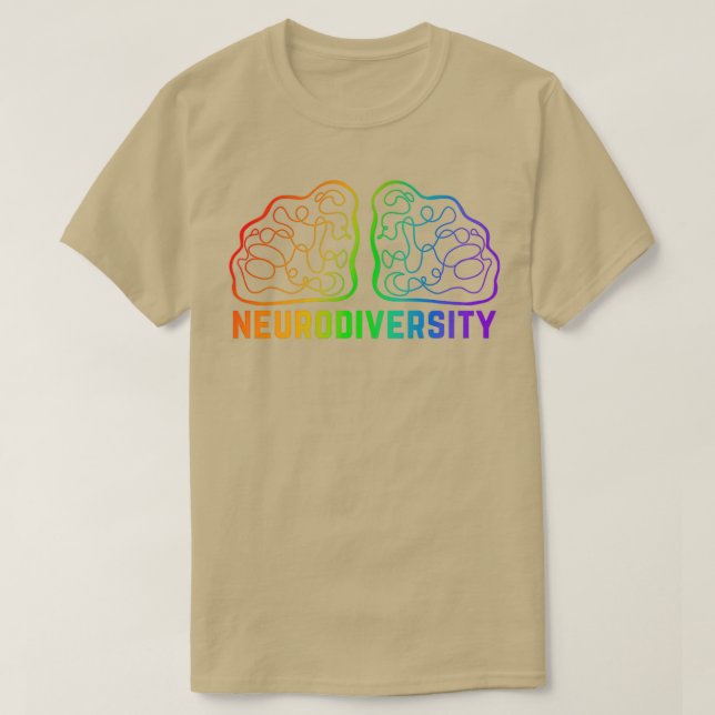 Förenklad version av neurologisk mångfald t shirt (Design framsida)