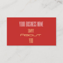 Förenklade röda guld professionella visitkort