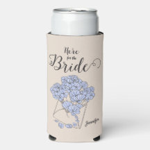 Förenklade vattenfärgsblommor här för Bride