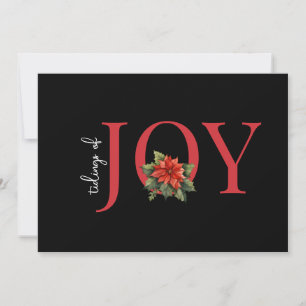 FÖRENKLAT TRADITIONELL KORTSJOBY/POINSETTIA JULKORT