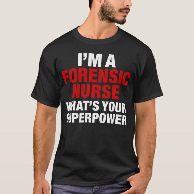 Forensic nurse t shirt (Framsida)