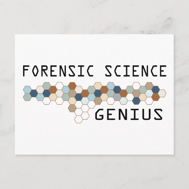 Forensic Science Genius Vykort (Framsida)