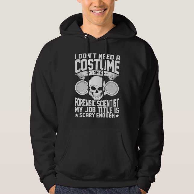Forensic Scientist Investigation Lifetsyle Medical Hoodie (Framsida)