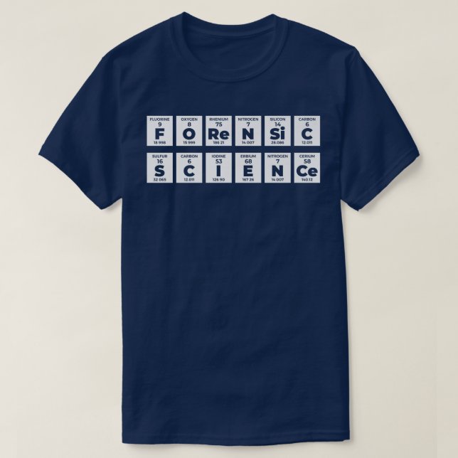 Forensich Science Funny Crime Scene Evidence DNA C T Shirt (Design framsida)