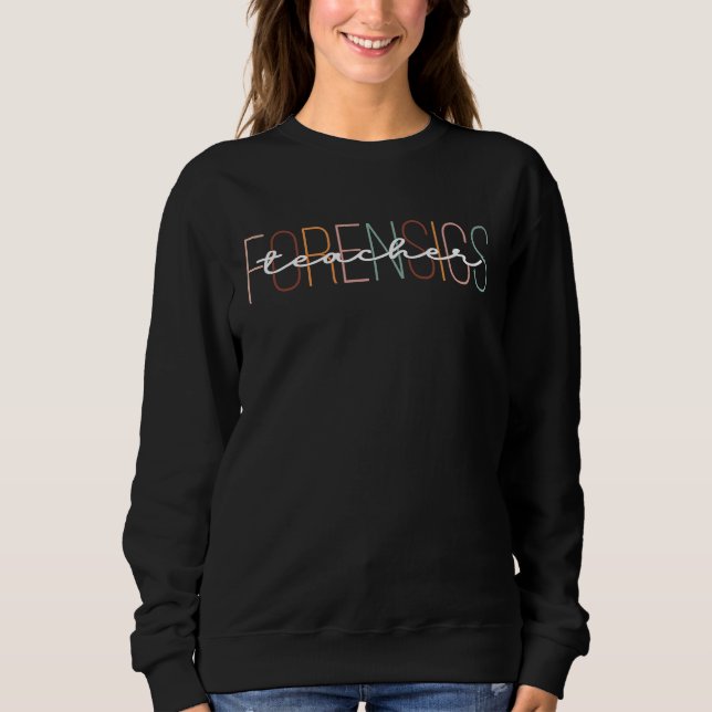 Forensics Teacher T Shirt (Framsida)