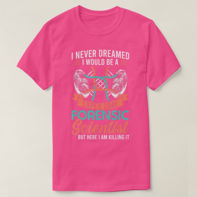 Forensik naturvetenskap t shirt (Design framsida)