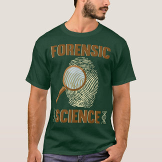 Forensik Science Investigator Fingerprint Detectiv T Shirt