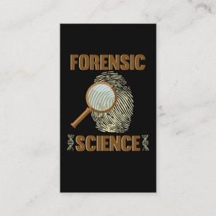 Forensik Science Investigator Fingerprint Detectiv Visitkort