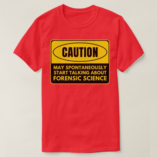 Forensisk vetenskap 2 t shirt (Design framsida)