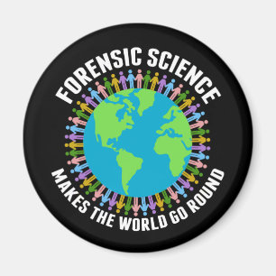 Forensisk vetenskap gör World Go Round Magnet