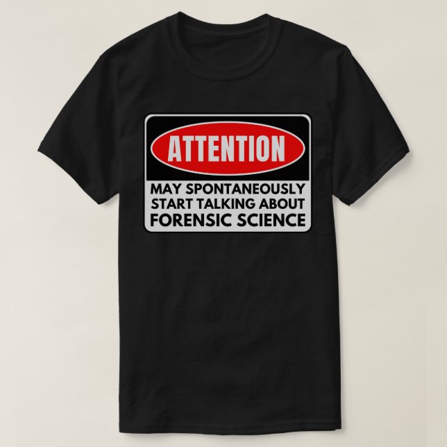 Forensisk vetenskap t shirt (Design framsida)