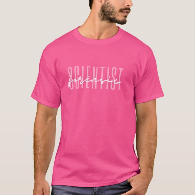 Forensist Scientist Crime Scene Forensic Science T Shirt (Framsida)