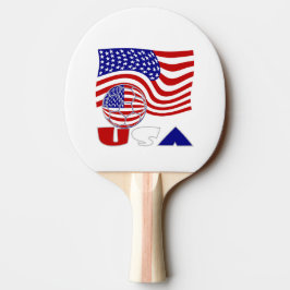 Förenta Stater Amerika Flagga USA Soccer Ball Pingisracket
