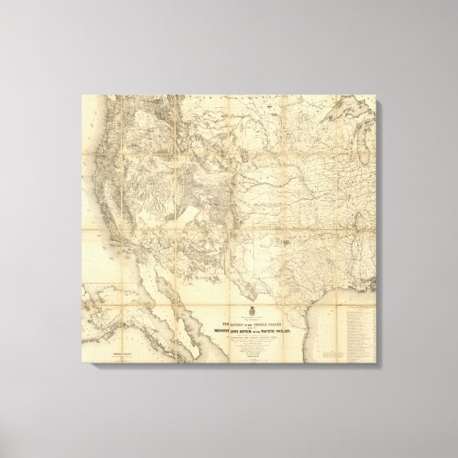 Förenta Stater Canvastryck (Framsida)