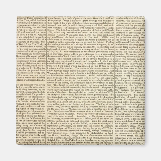 Förenta Stater-historiken Karta 2 Magnet (Framsidan)