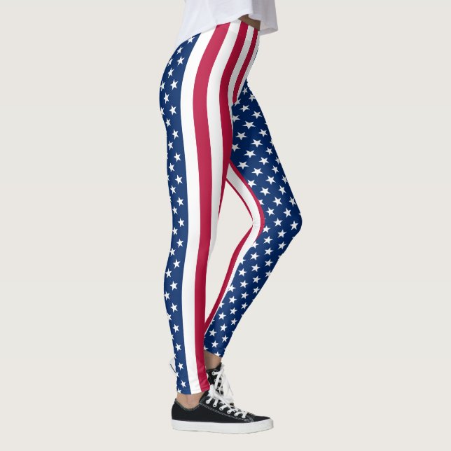 Förenta Stater i Amerikanska flagga mönster Leggings (Höger)