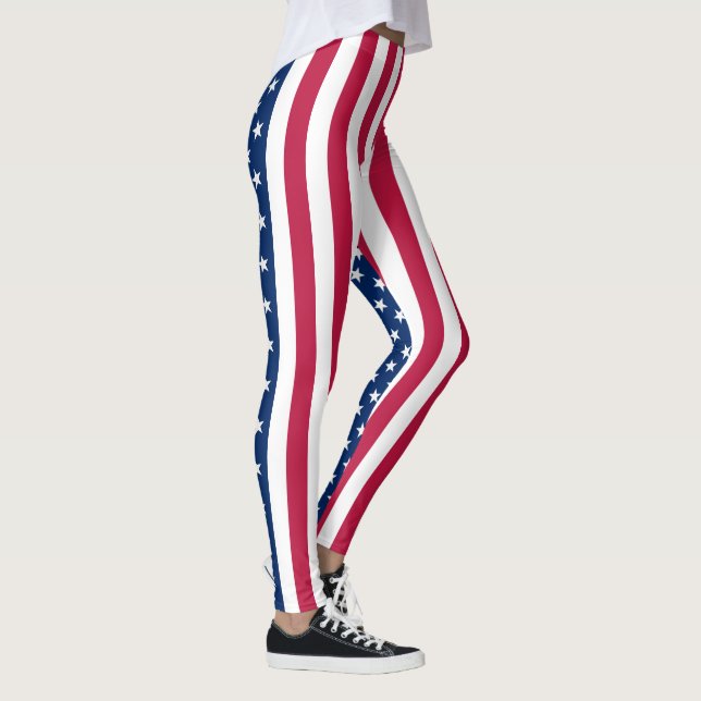 Förenta Stater i Amerikanska flagga mönster Leggings (Höger)
