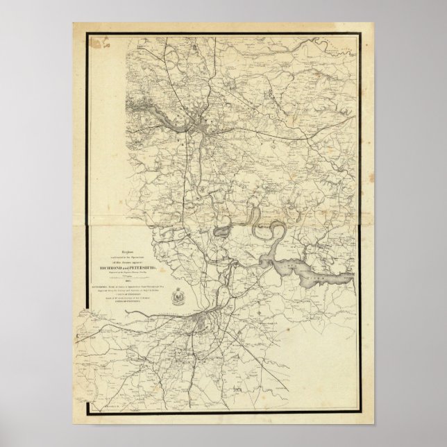 Förenta Stater:s militära Karta Poster (Framsidan)