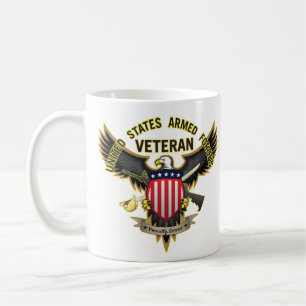 Förenta Stater:s väpnade styrkor Veteran Kaffemugg