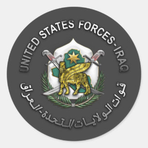 Förenta Stater-styrkor - Irak Runt Klistermärke
