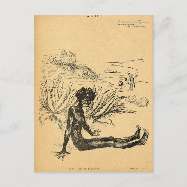 Förenta Stater tar Kuba från Spanien Vykort (Framsida)