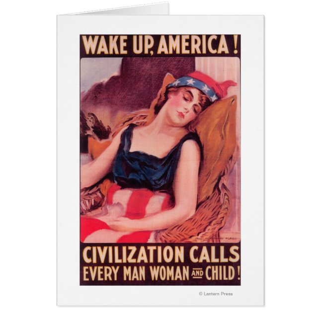 Förenta StaterKrig II-marknadsföring Hälsningskort (Framsidan)