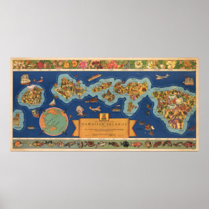 " Förenta staterna: 1937 Hawaii - DOLE Pineapple K Poster