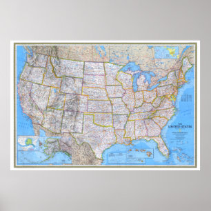 " Förenta staterna: 1993/i dag - KARTA närmare ... Poster