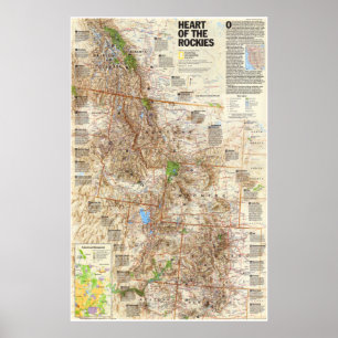 " Förenta staterna: 1995/i dag - Hjärtat i Rockies Poster