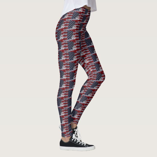 Förenta staterna Collection Patriotic jul Leggings (Höger)