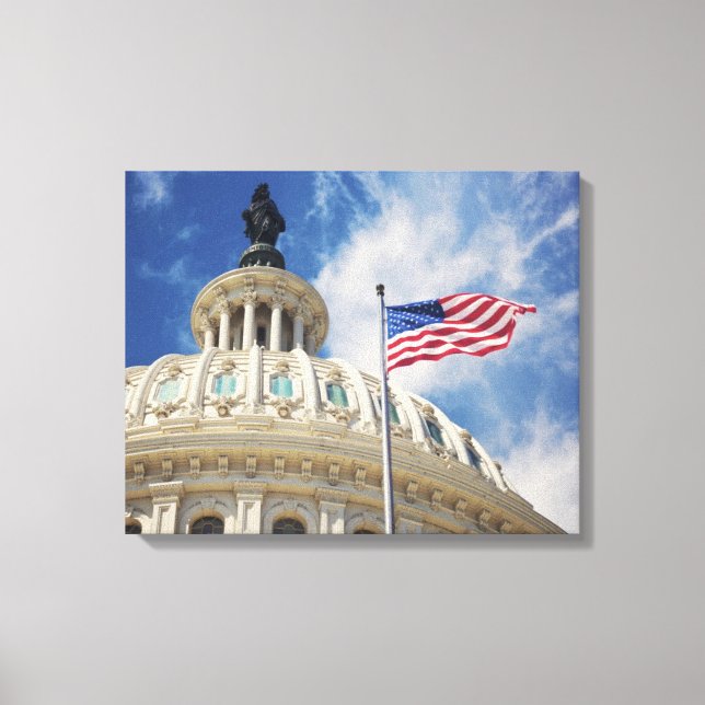 Förenta staterna, Colombia, Washington DC, Huvudst Canvastryck (Framsida)