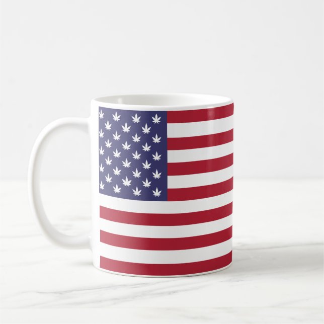 Förenta staterna Flagga-26976 Kaffemugg (Vänster)