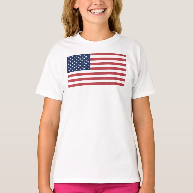 Förenta staterna Flagga-26976 T Shirt (Framsida)