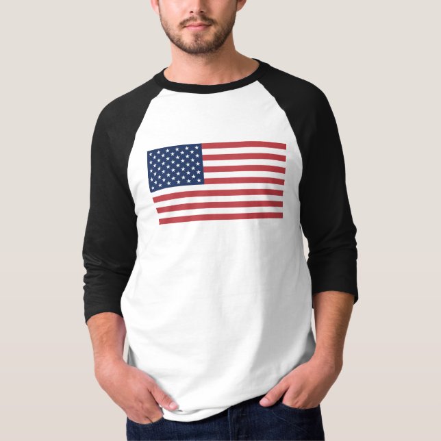 Förenta staterna Flagga-26976 T Shirt (Framsida)