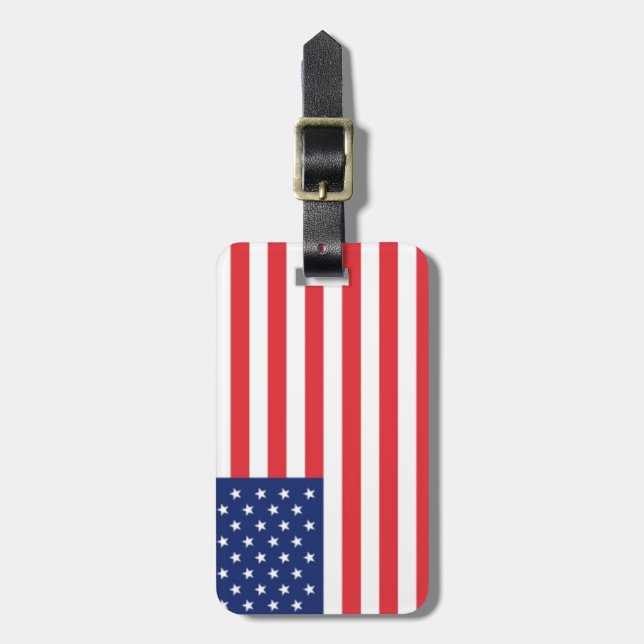 Förenta staterna-Flagga Bagagebricka (Vertikal Framsida)