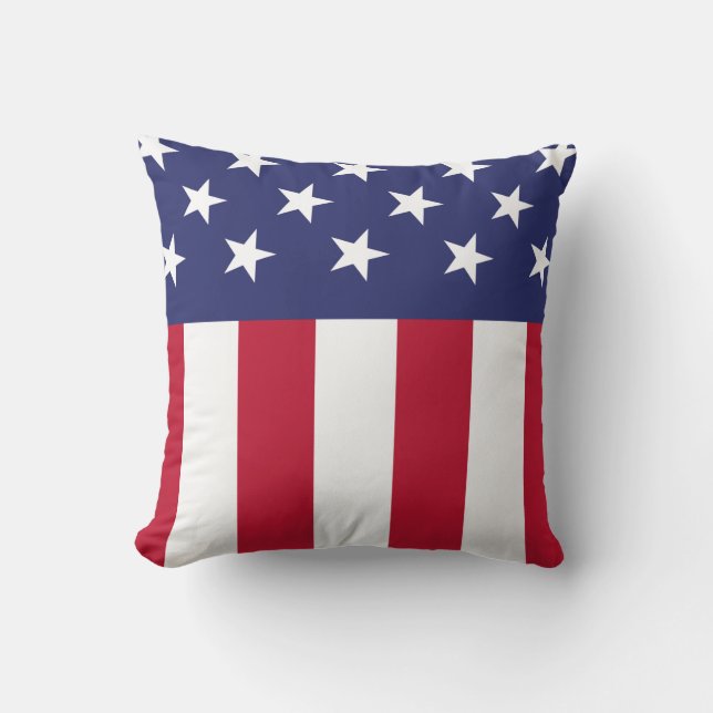 Förenta staterna-Flagga Kudde (Framsida)