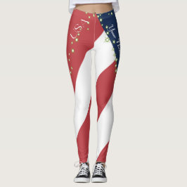 Förenta staterna-Flagga Leggings