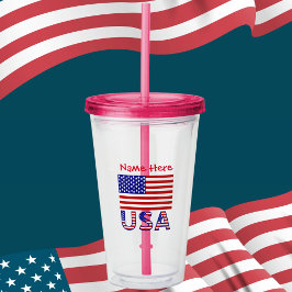 Förenta staterna Flagga Red Personalize Stater Ame Take Away Mugg