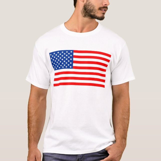 Förenta staterna-flagga t shirt (Framsida)