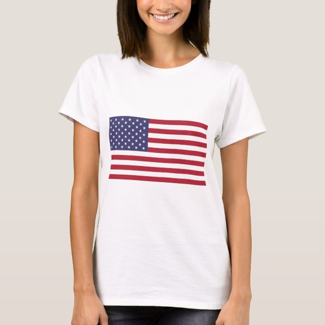 Förenta staterna-Flagga T Shirt (Framsida)