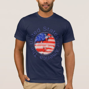Förenta staterna. flagga t-shirt