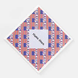 Förenta staterna Flagga Tiled Personlig Stater USA Pappersservett