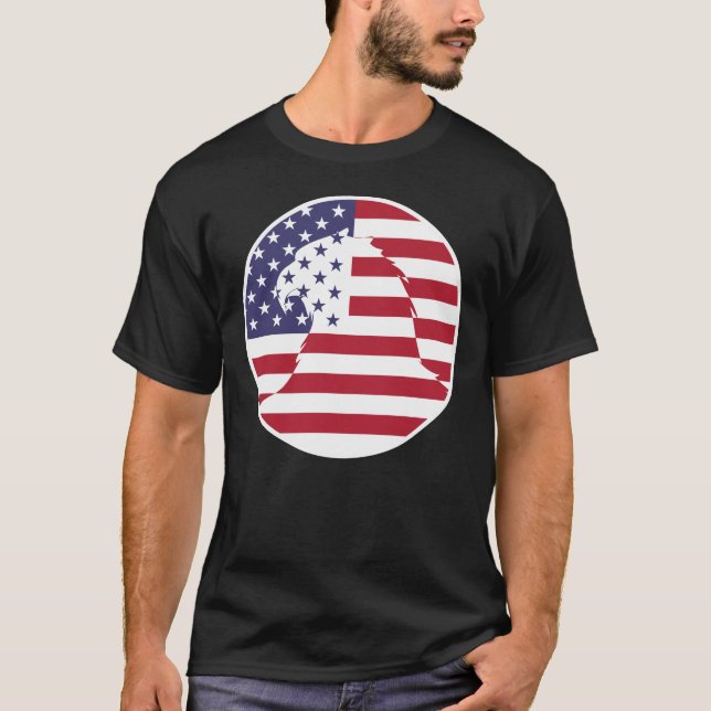 Förenta staterna Förenta Stater Örn Amerikanska T Shirt (Framsida)