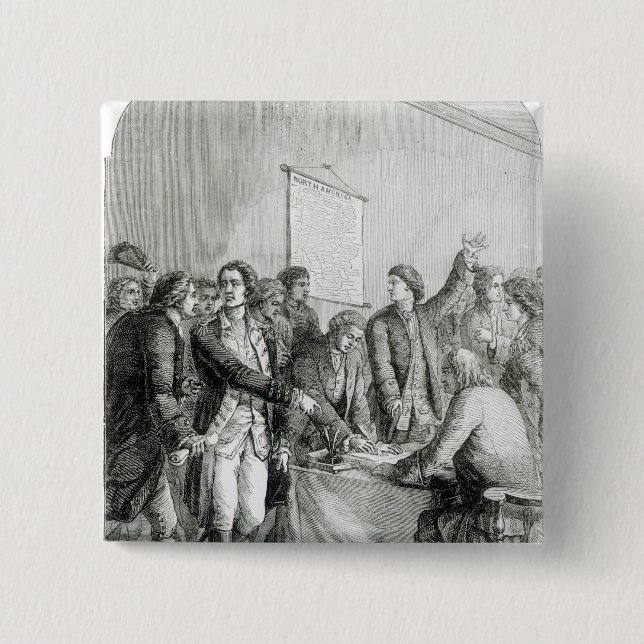 Förenta staterna förklaring av självständighet knapp (Framsida)