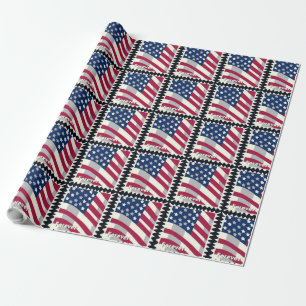 FÖRENTA STATERNA I AMERIKA FLAGGA FÖR FRIMÄRKE PRESENTPAPPER