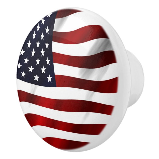 FÖRENTA STATERNA I AMERIKA FLAGGA KNOPP (Höger)