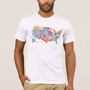 Förenta staterna i namn t shirt