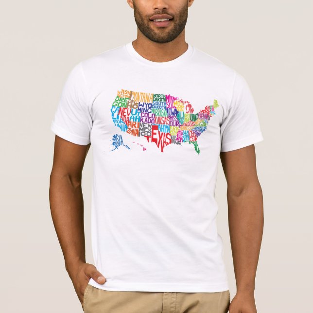 Förenta staterna i namn t shirt (Framsida)