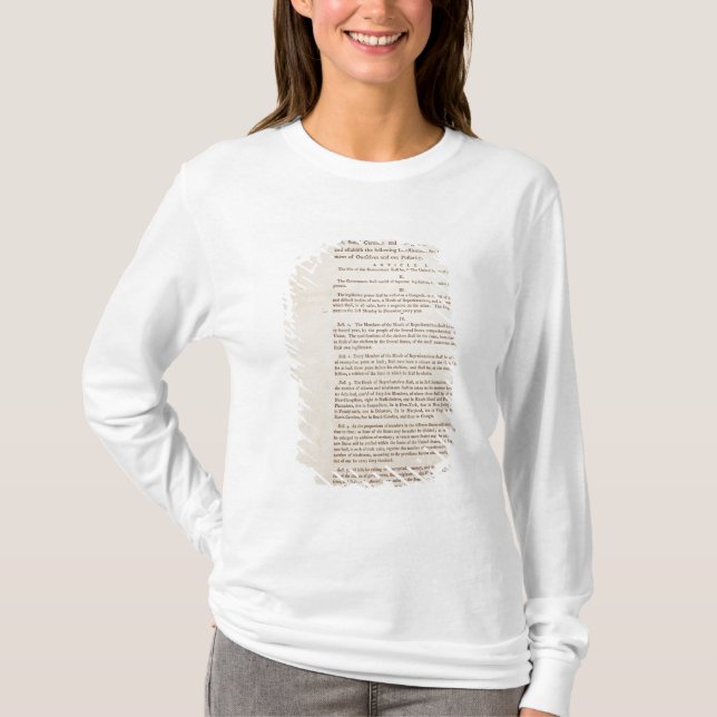Förenta staterna konstitution, 1787 t-shirt (Framsida)